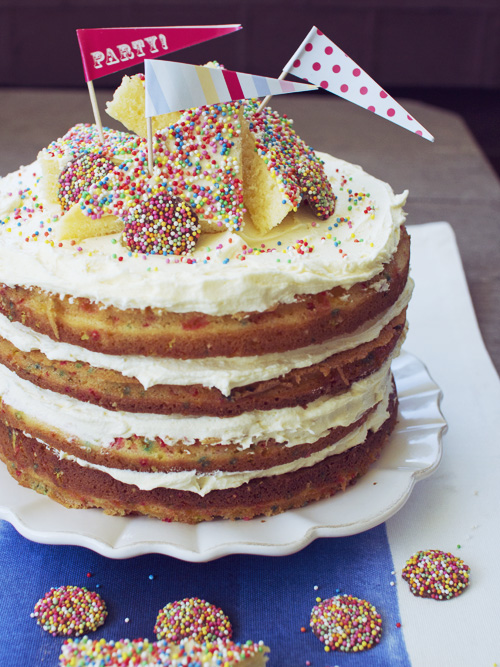 Fairy Bread Funfetti Cake