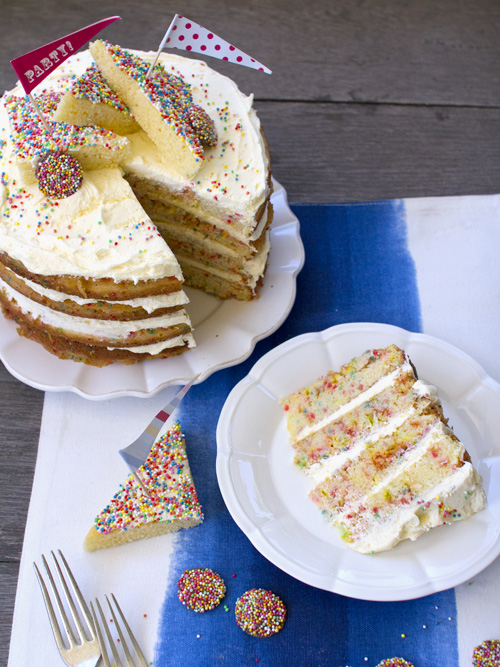 Fairy Bread Funfetti Cake