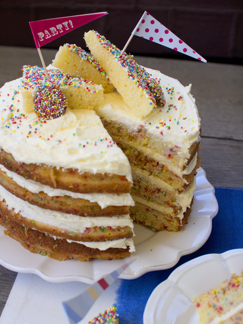 Fairy Bread Funfetti Cake