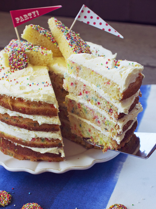 Fairy Bread Funfetti Cake