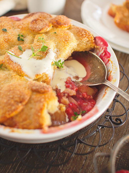 nectarine, raspberry & chambord pie