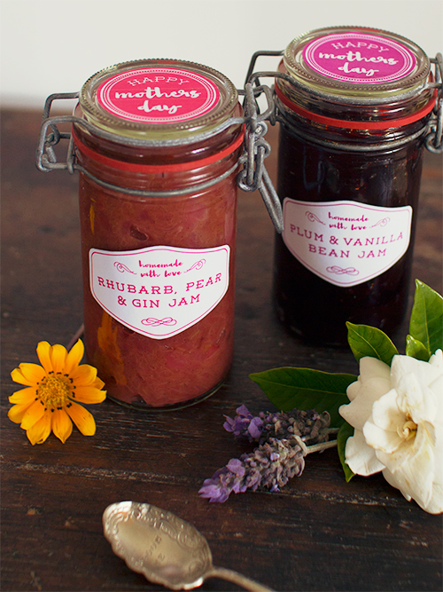 homemade jam + free printable labels