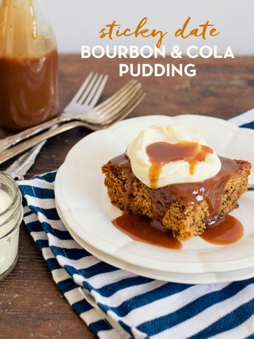 sticky date bourbon & cola pudding | spicyicecream