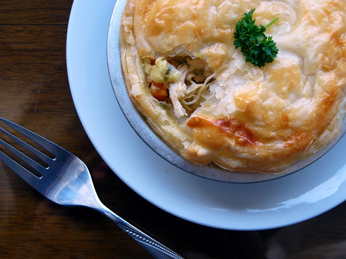 chicken and leek pie