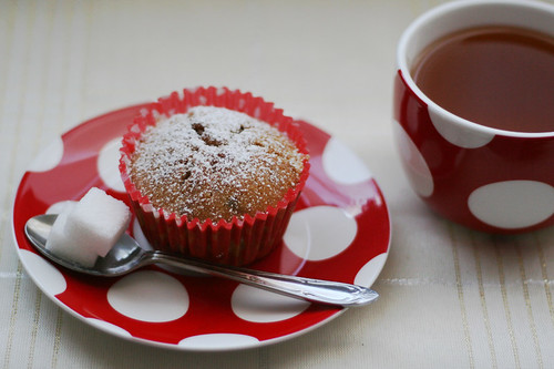 chocolate raspberry muffins