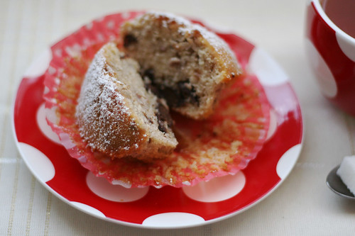 chocolate raspberry muffins