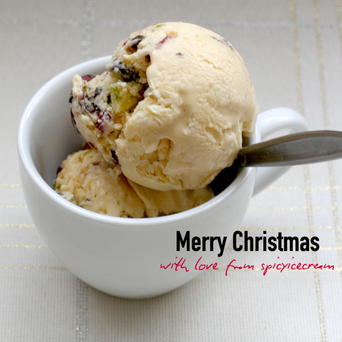 christmas pudding icecream