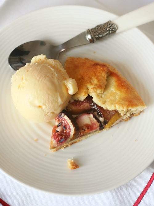 honeyed ricotta, fig & lavender galette