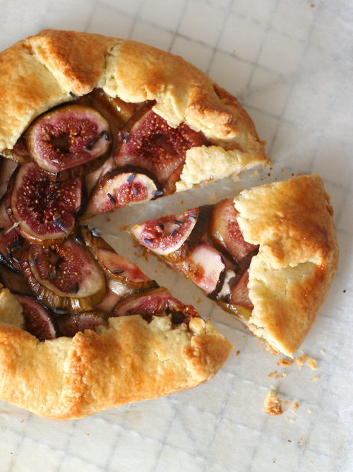 honeyed ricotta, fig & lavender galette