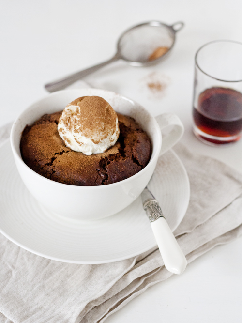 chocolate and muscat pudding