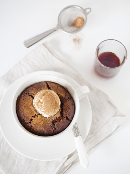 chocolate and muscat pudding