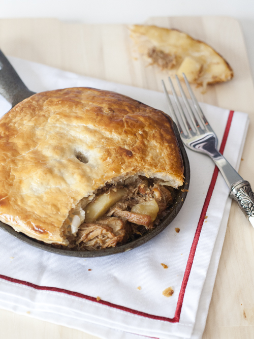 pork, apple and cider pie