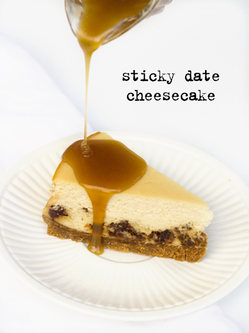 sticky date cheesecake