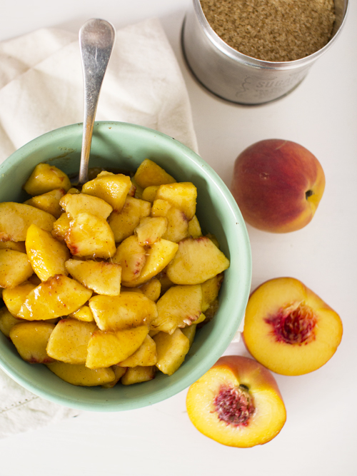 peach and bourbon pie