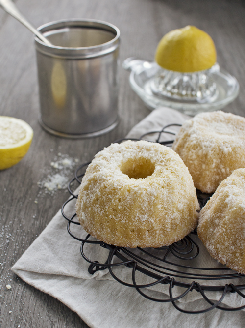 mini lemon sugar bundt cakes