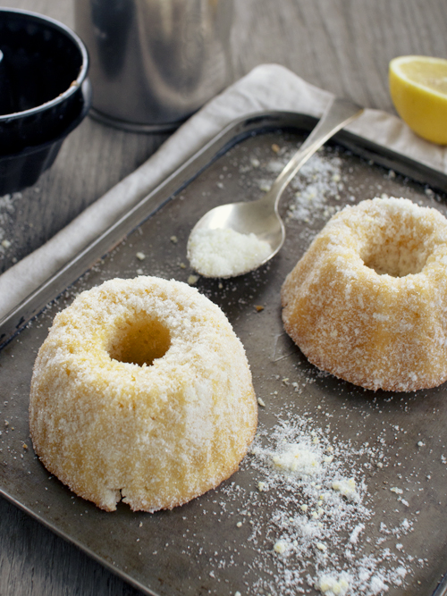 mini lemon sugar bundt cakes