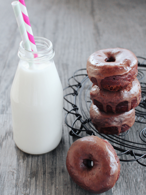 spicy chocolate doughnuts