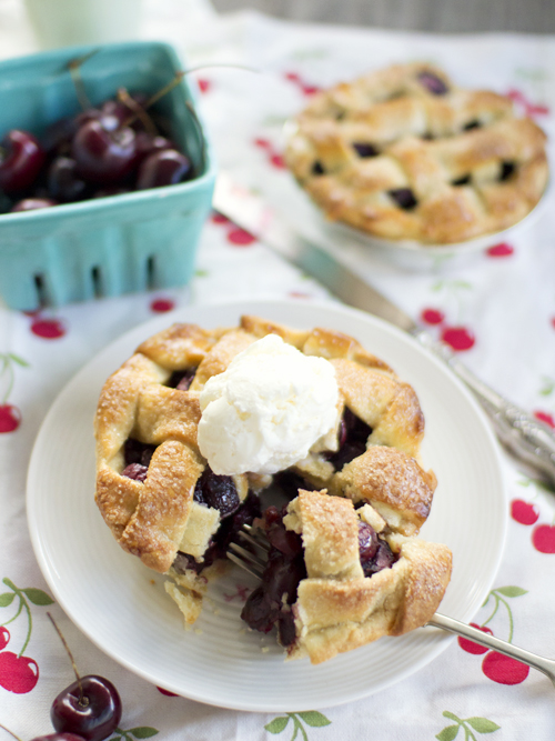 cherry & pimms pie