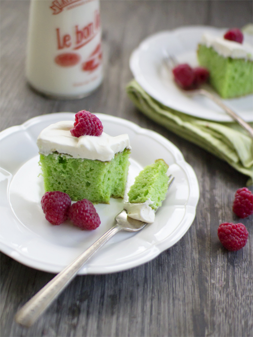 pandan tres leches cake