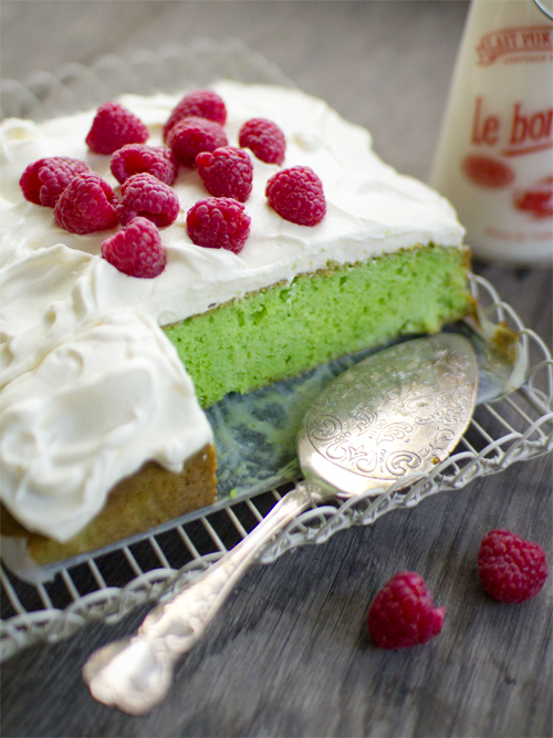 pandan tres leches cake