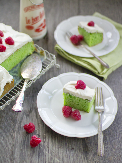 pandan tres leches cake