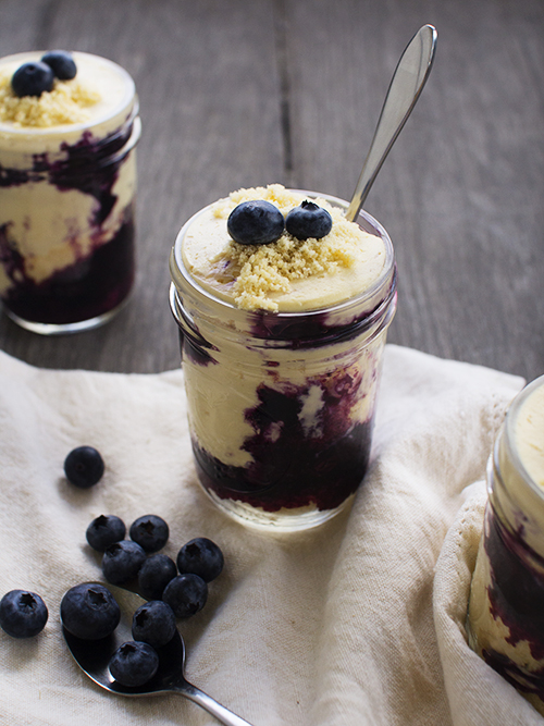 blueberry cheesecake pot