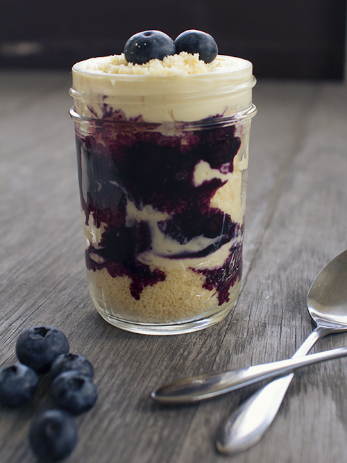 blueberry cheesecake pot