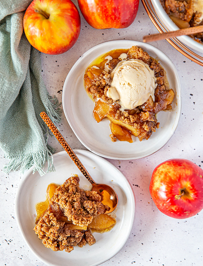 Apple Miso Crumble