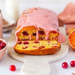 Blood Orange and Cranberry Loaf Cake