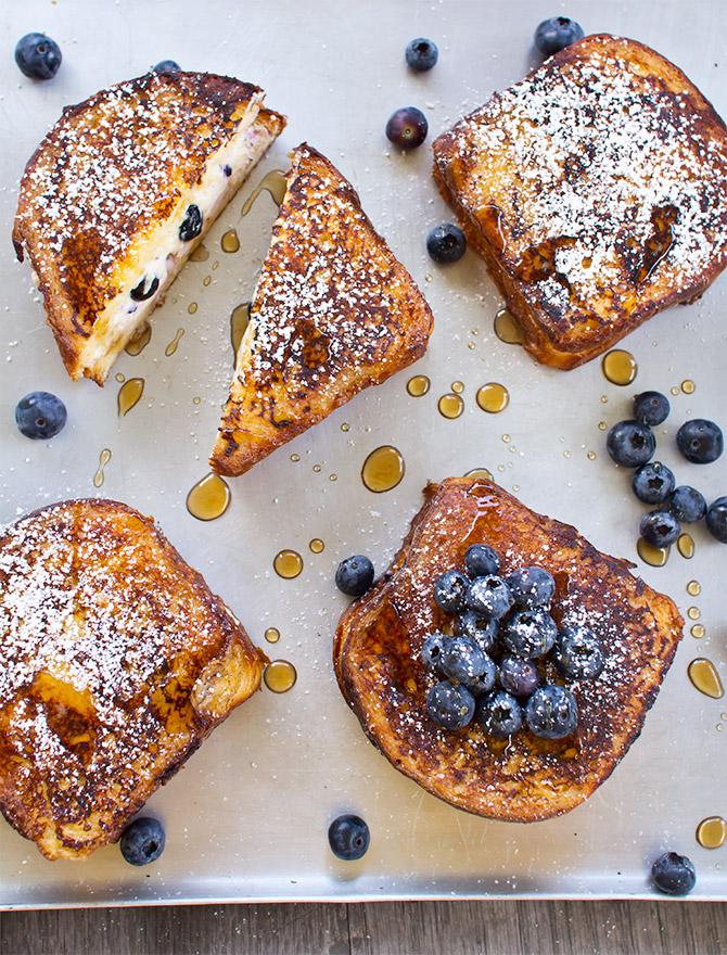 Blueberry Cheesecake Stuffed French Toast