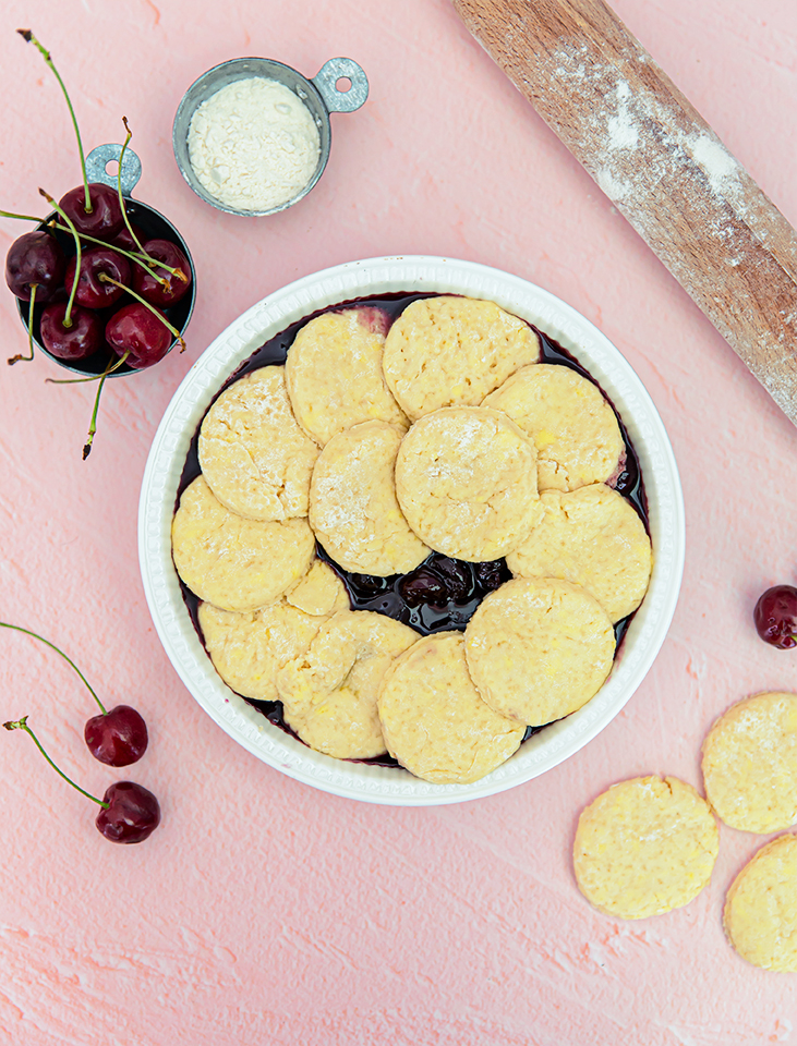 Buttermilk Cherry Cobbler