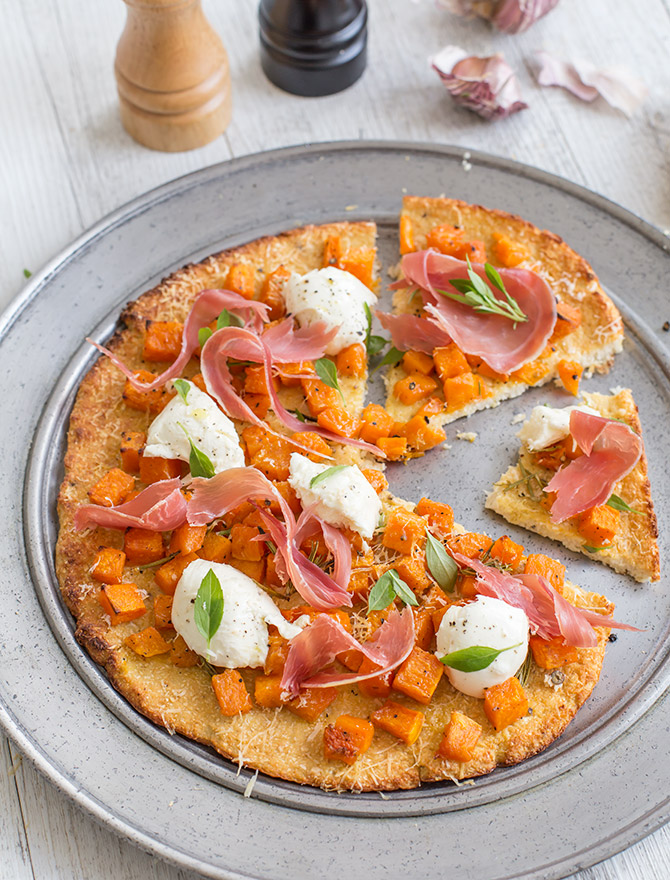 Simple Dinners - Cauliflower Pizza with Roasted Pumpkin