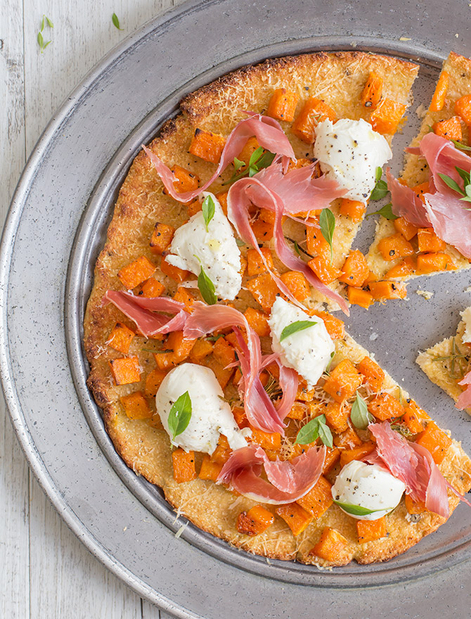 Simple Dinners - Cauliflower Pizza with Roasted Pumpkin