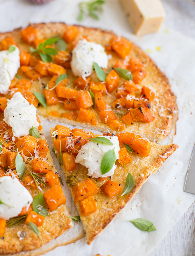 Simple Dinners - Cauliflower Pizza with Roasted Pumpkin