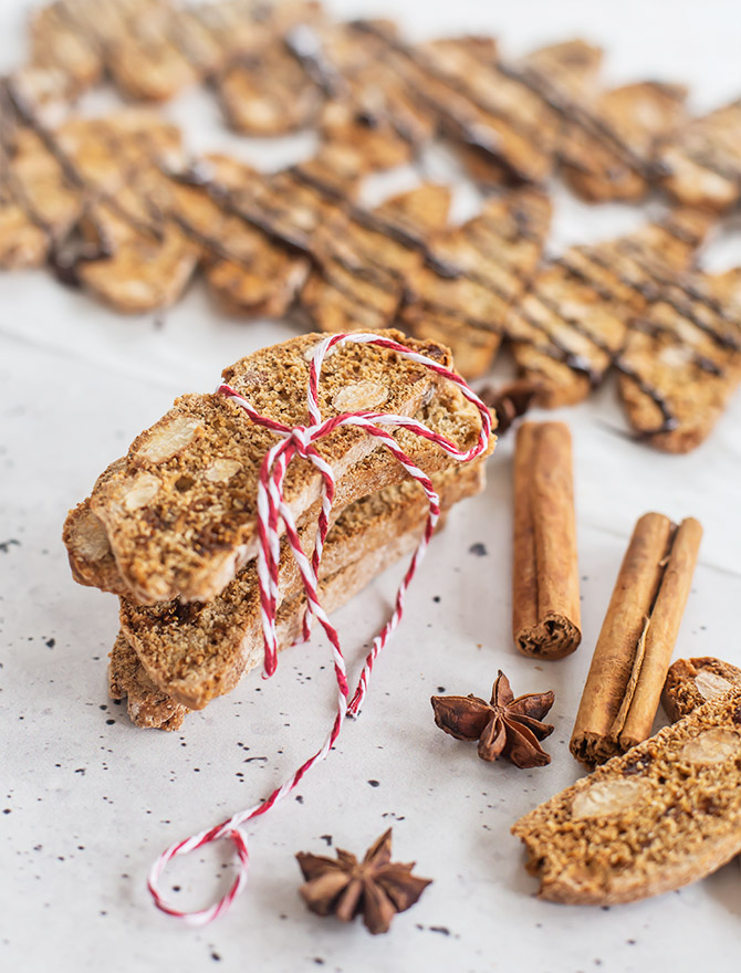 Chai, Fig and Almond Biscotti