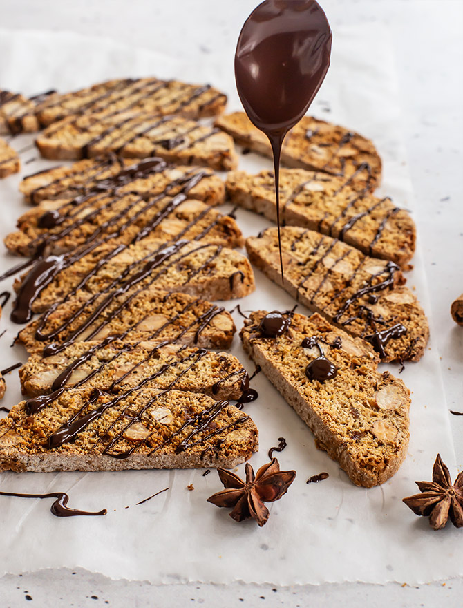 Chai, Fig and Almond Biscotti