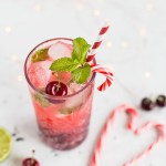 Cherry Candy Cane Mojito