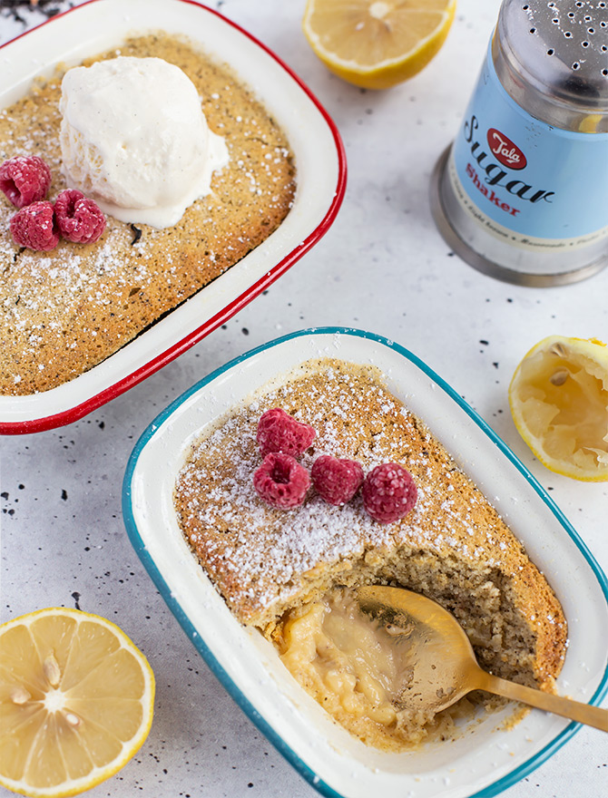 French Earl Grey Lemon Delicious Pudding