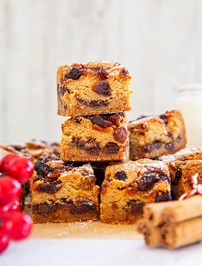 Fruit Mince Blondies