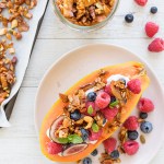 Papaya Boats with Grain Free Granola