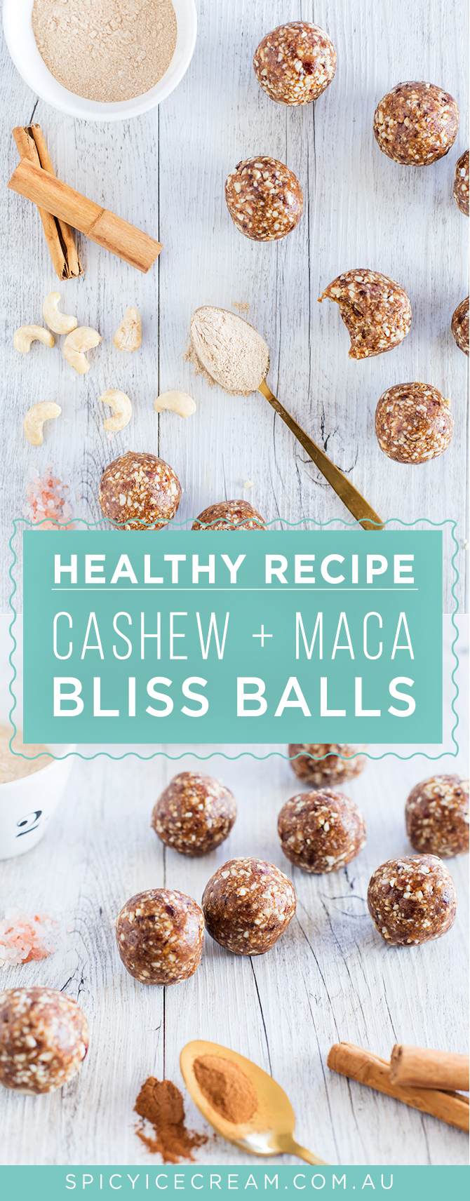 Cashew and Maca Bliss Balls