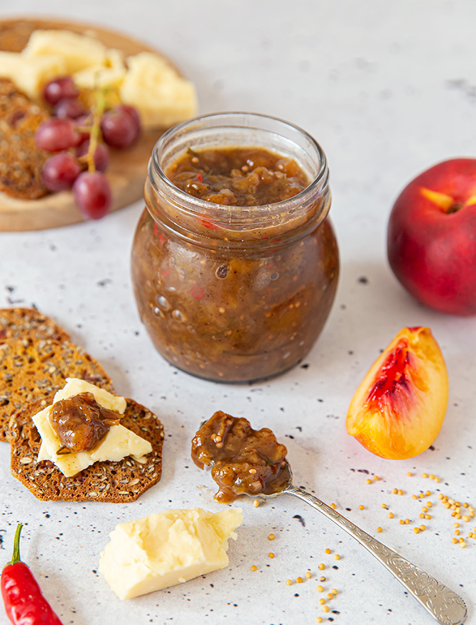 Spiced Nectarine Chilli Chutney