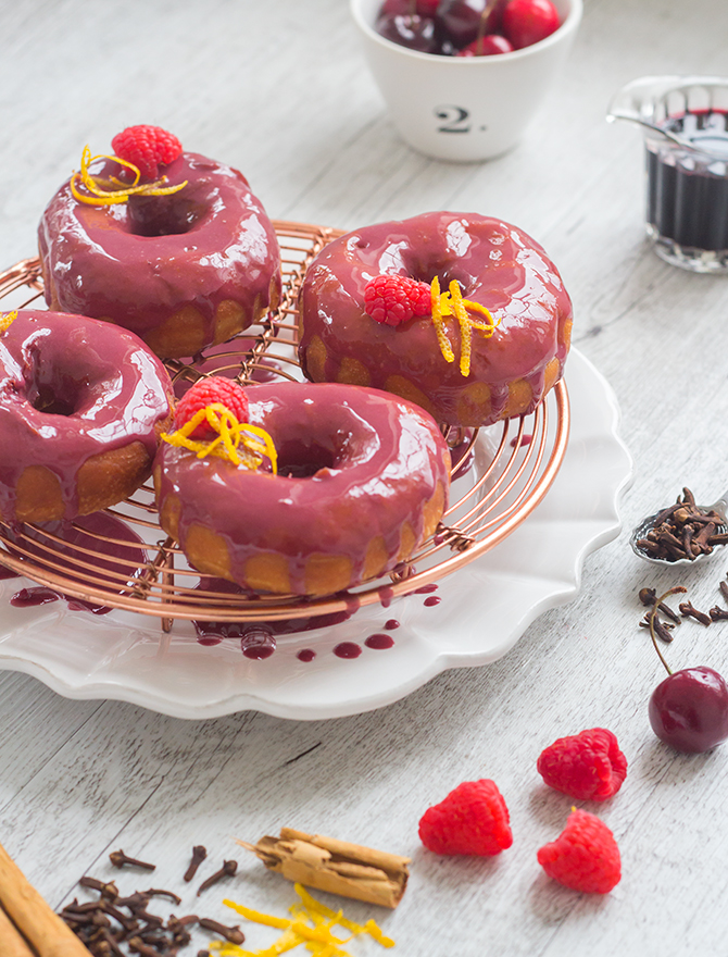 Mulled Wine Glazed Doughnuts Christmas in July