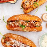 Mushroom Meatball Subs