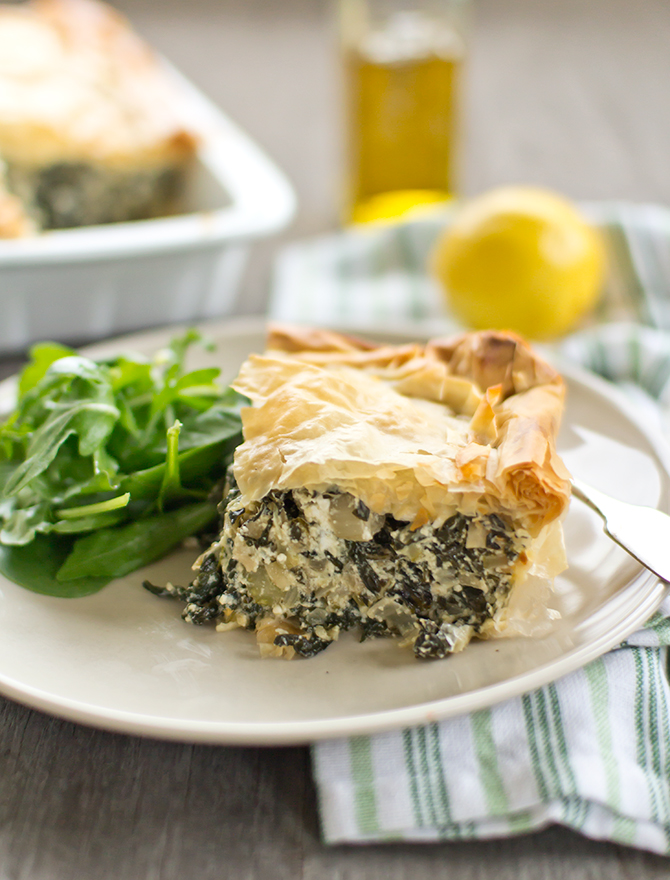 Ottolenghi Spinach, Ricotta and Fetta Pie