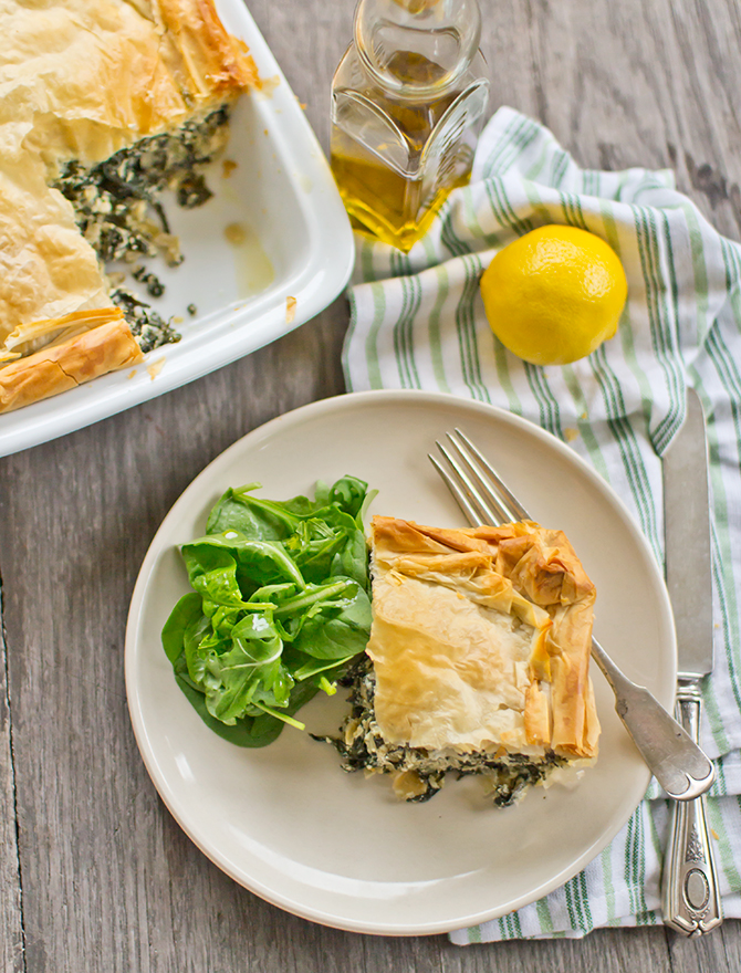 Ottolenghi Spinach, Ricotta and Fetta Pie