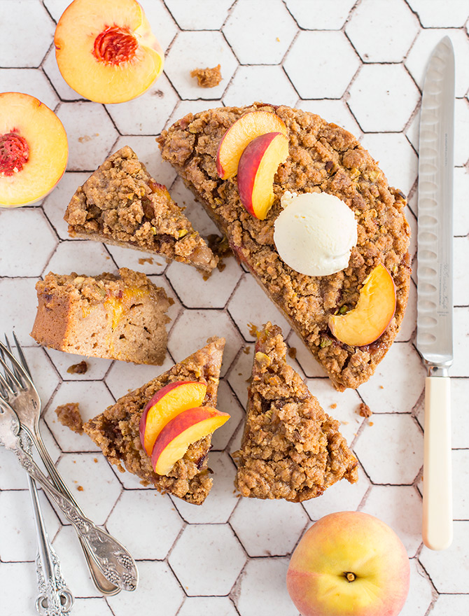 Peach Crumble Cake