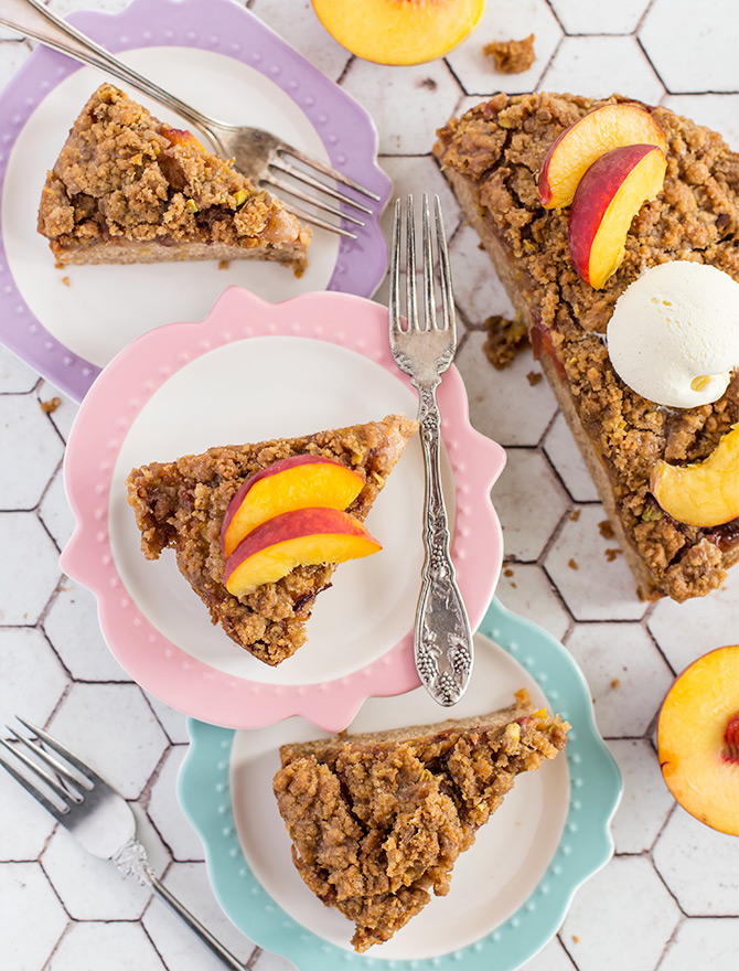 Peach Crumble Cake