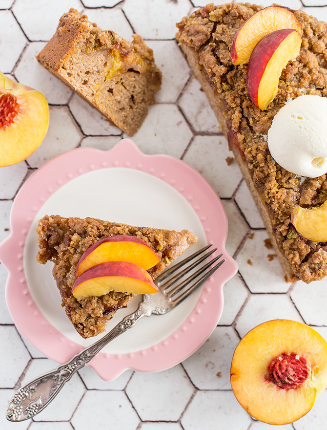 Peach Crumble Cake