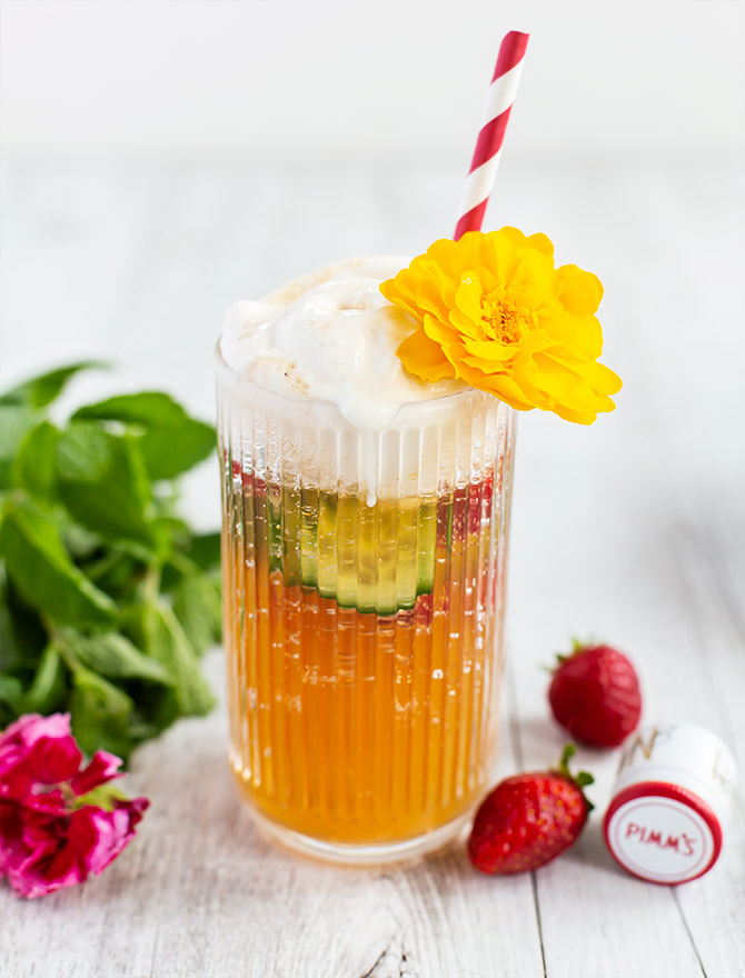 Pimms Cup Spider Ice Cream Float